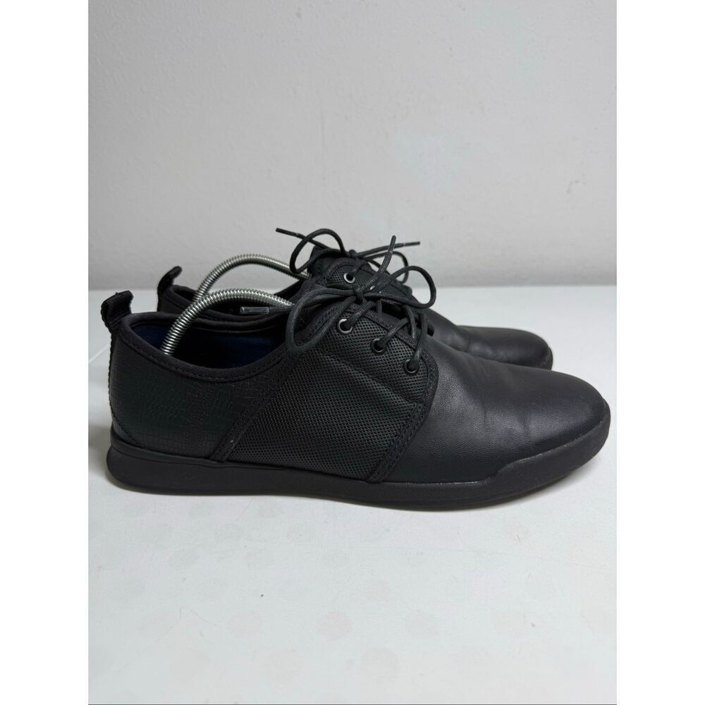 Call it Spiritual Men’s Memory Foam Vegan Leather Black Shoes Sneakers Size 9